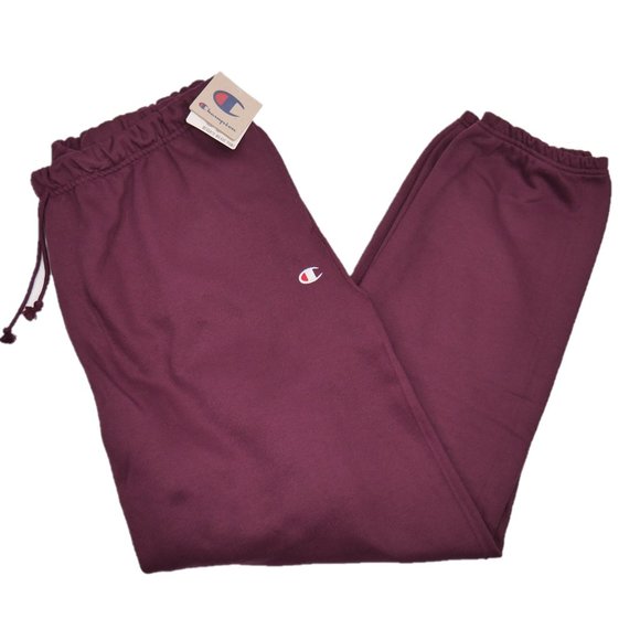 Champion Men's Reverse Weave Sweatpants Burgundy - Picture 2 of 8